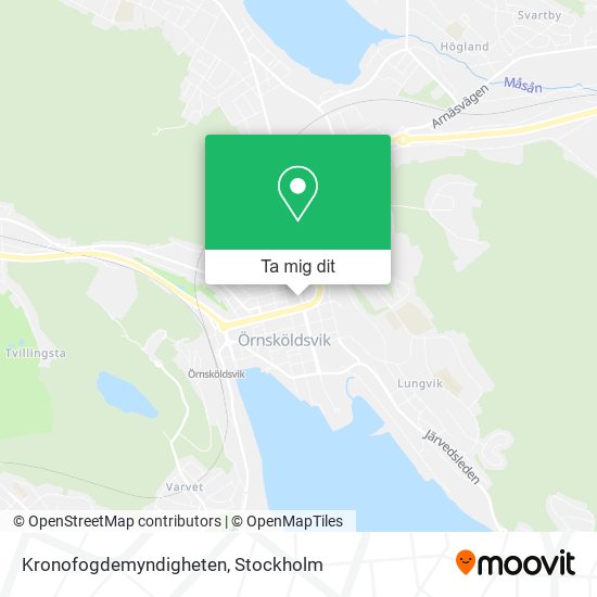 Kronofogdemyndigheten karta