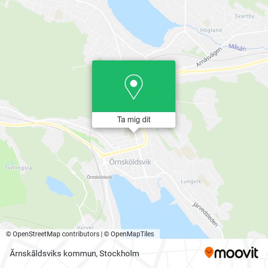 Ãrnskãldsviks kommun karta