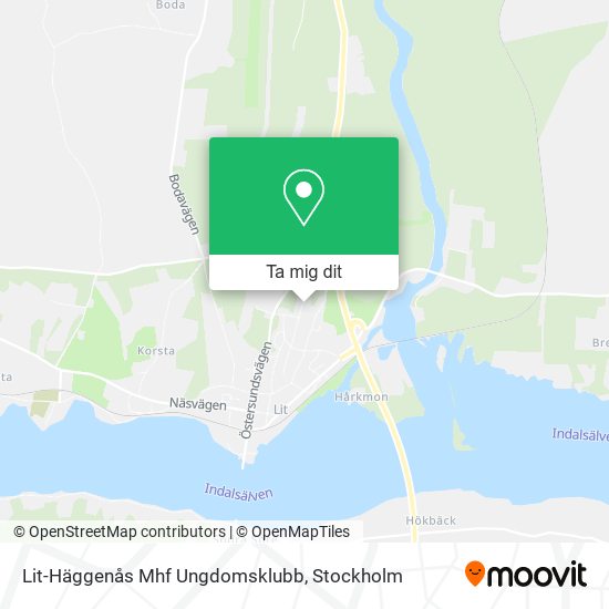 Lit-Häggenås Mhf Ungdomsklubb karta
