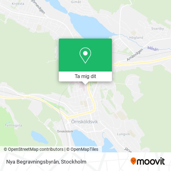 Nya Begravningsbyrån karta