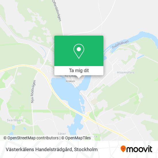 Västerkälens Handelsträdgård karta