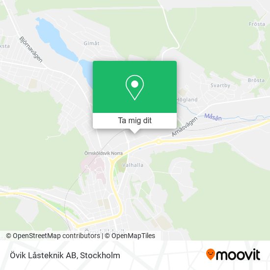 Övik Låsteknik AB karta