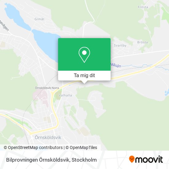 Bilprovningen Örnsköldsvik karta