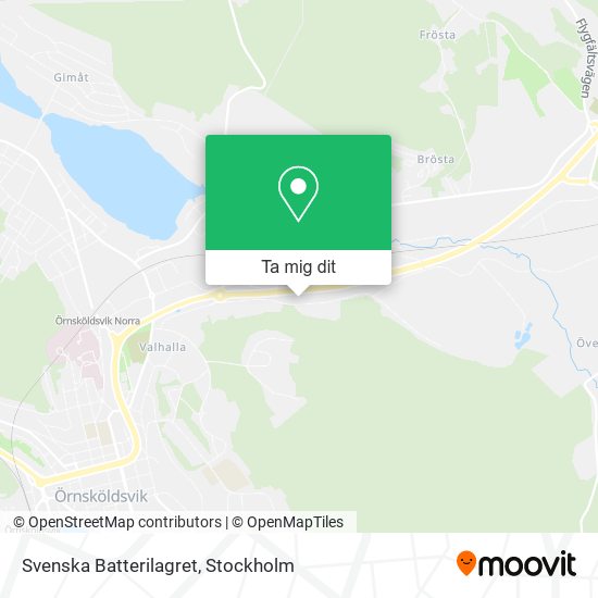 Svenska Batterilagret karta