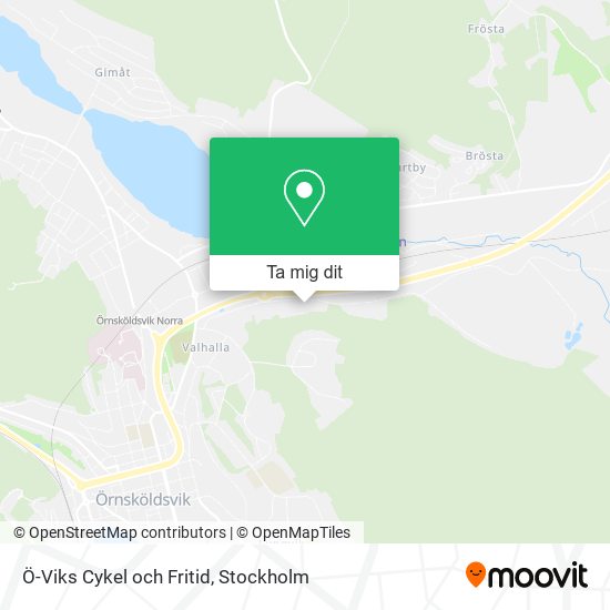Ö-Viks Cykel och Fritid karta