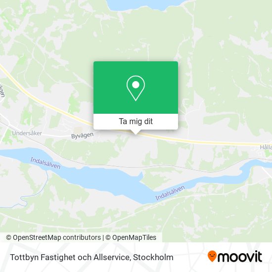 Tottbyn Fastighet och Allservice karta
