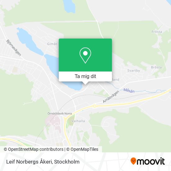 Leif Norbergs Åkeri karta