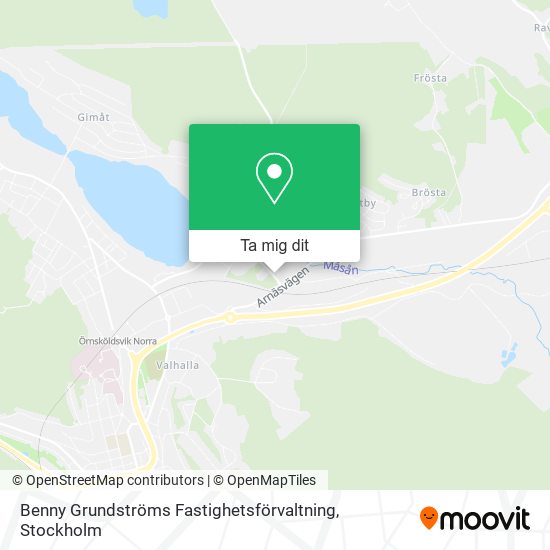 Benny Grundströms Fastighetsförvaltning karta
