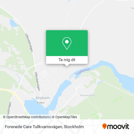 Forenede Care Tullkvarnsvägen karta