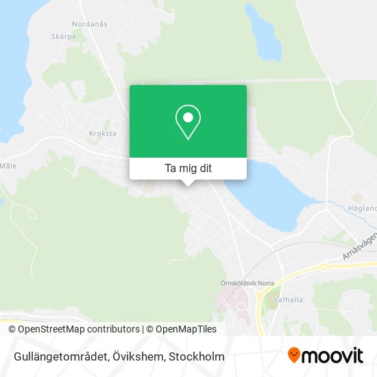 Gullängetområdet, Övikshem karta