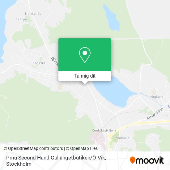 Pmu Second Hand Gullängetbutiken / Ö-Vik karta