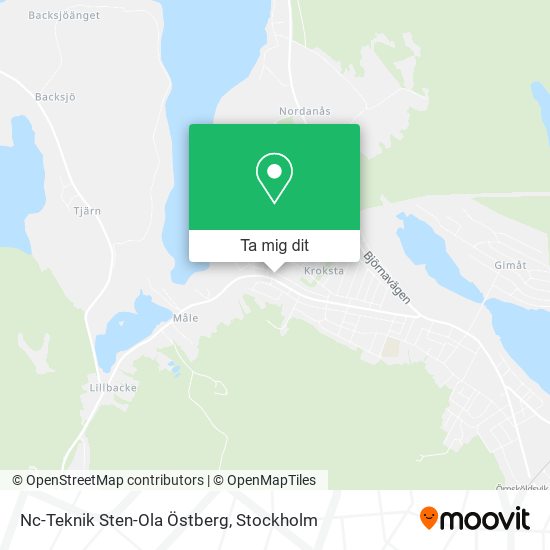 Nc-Teknik Sten-Ola Östberg karta