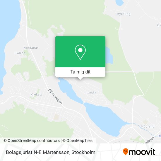 Bolagsjurist N-E Mårtensson karta