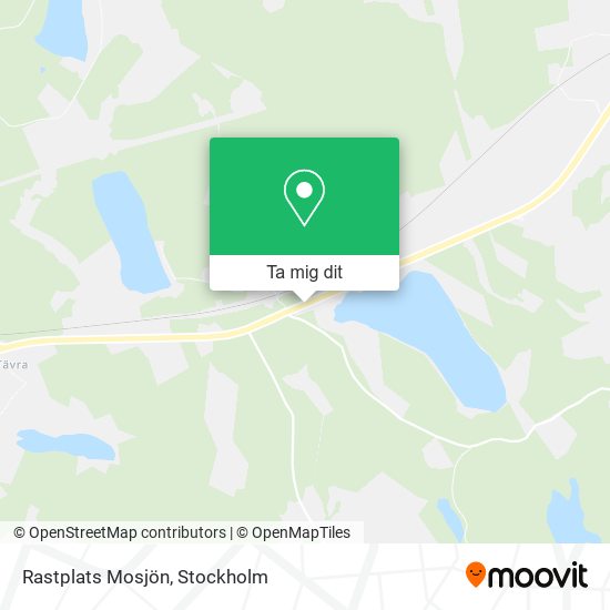 Rastplats Mosjön karta