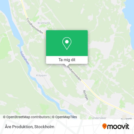 Åre Produktion karta