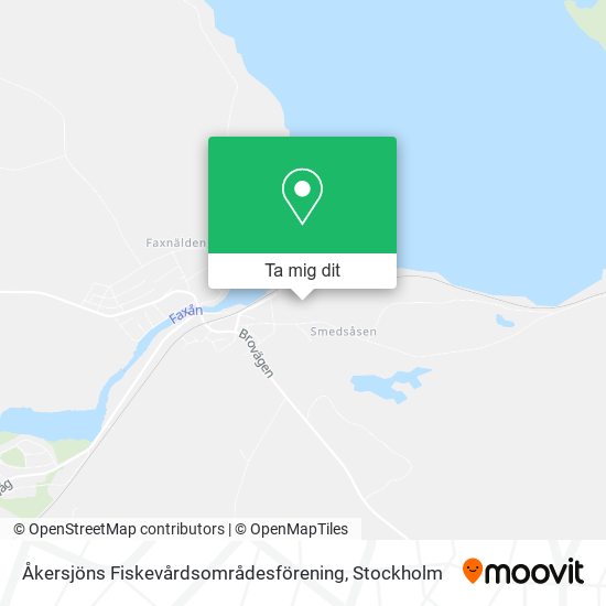 Åkersjöns Fiskevårdsområdesförening karta