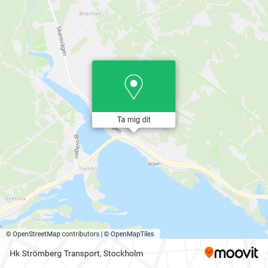 Hk Strömberg Transport karta