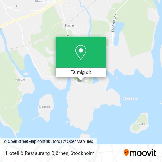 Hotell & Restaurang Björnen karta