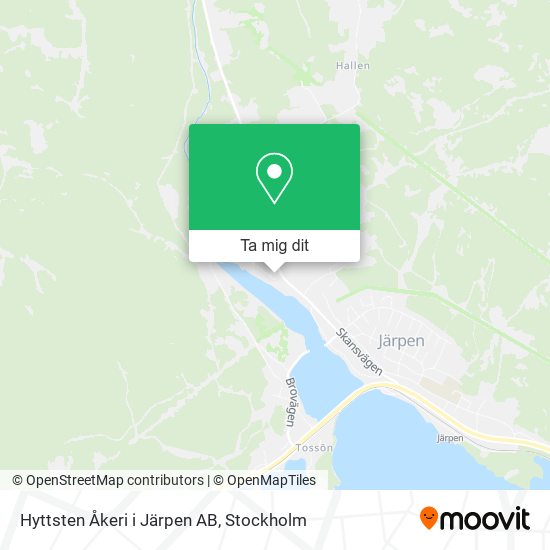 Hyttsten Åkeri i Järpen AB karta