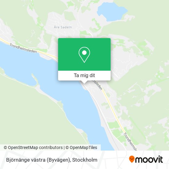 Björnänge västra (Byvägen) karta