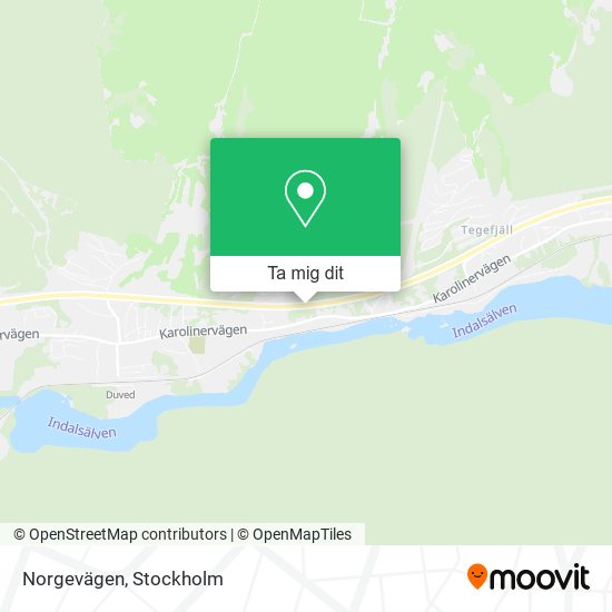 Norgevägen karta