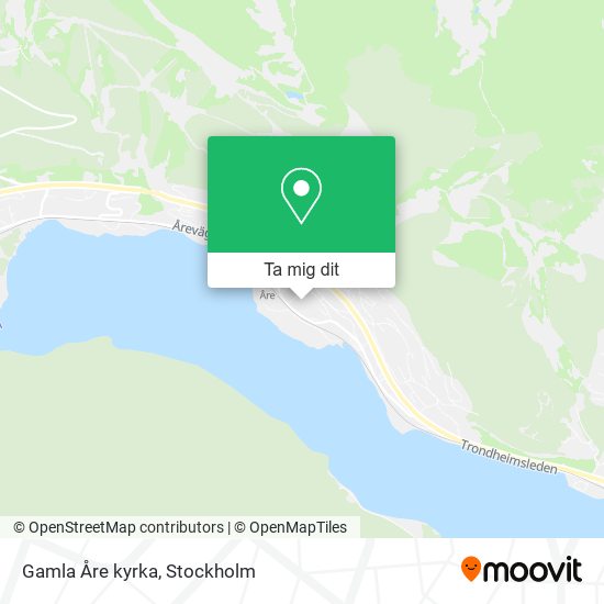 Gamla Åre kyrka karta