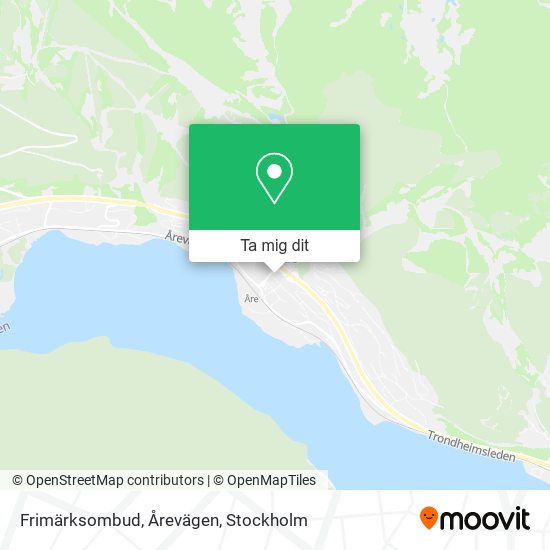 Frimärksombud, Årevägen karta