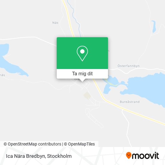 Ica Nära Bredbyn karta