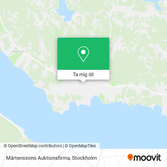 Mårtenssons Auktionsfirma karta