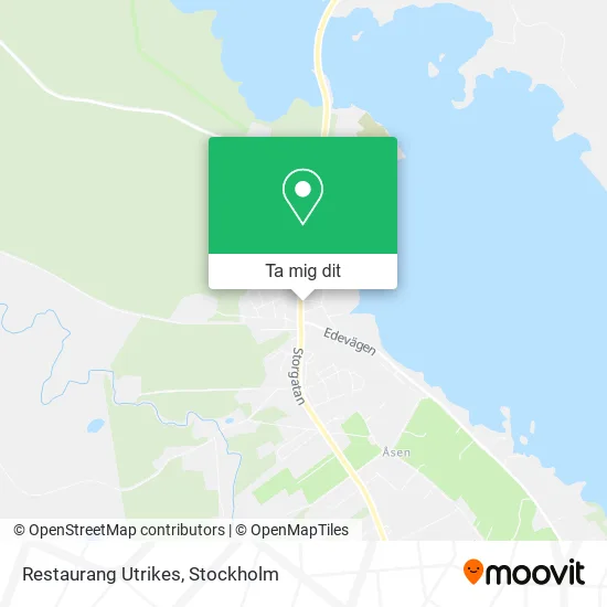 Restaurang Utrikes karta