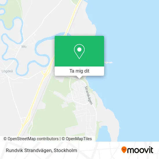 Rundvik Strandvägen karta
