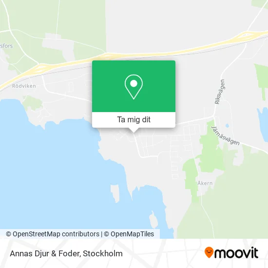 Annas Djur & Foder karta