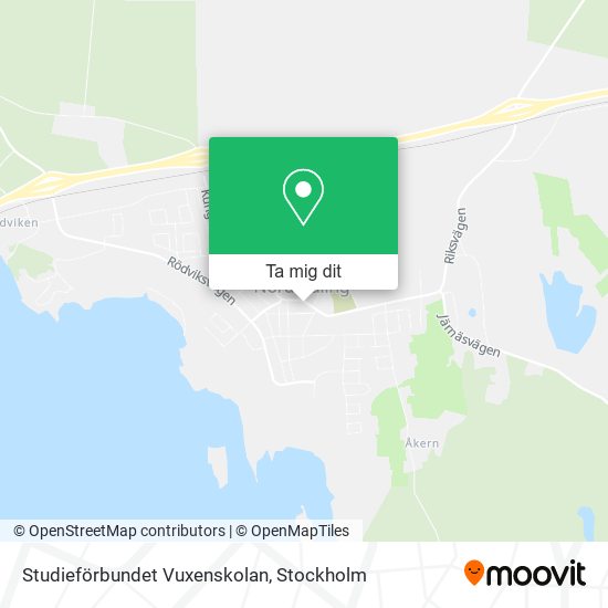 Studieförbundet Vuxenskolan karta