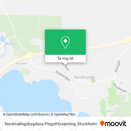 Nordmalingsbygdens Pingstförsamling karta
