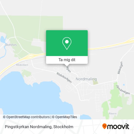 Pingstkyrkan Nordmaling karta