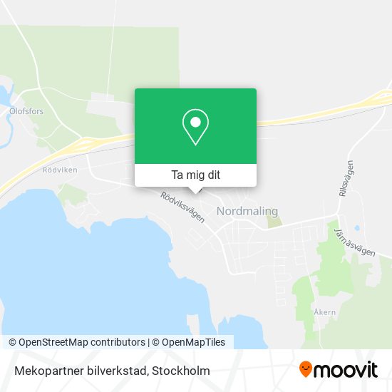 Mekopartner bilverkstad karta