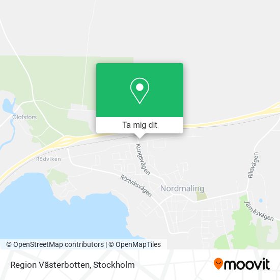Region Vãsterbotten karta