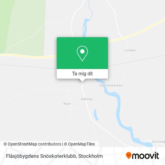 Flåsjöbygdens Snöskoterklubb karta