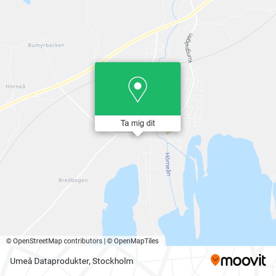 Umeå Dataprodukter karta