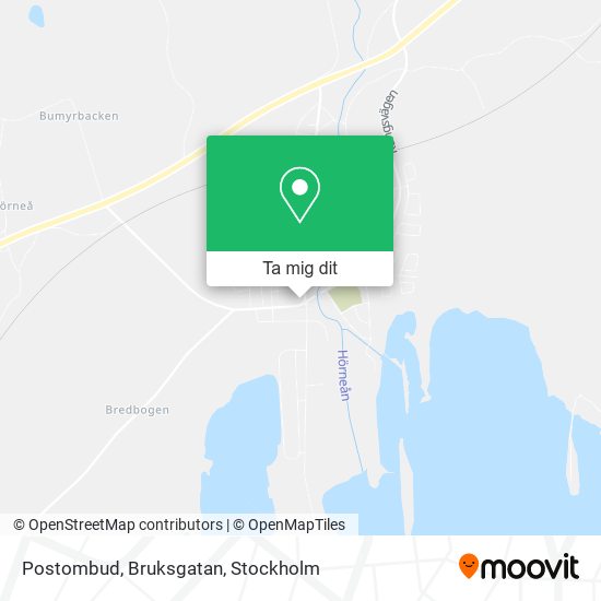Postombud, Bruksgatan karta