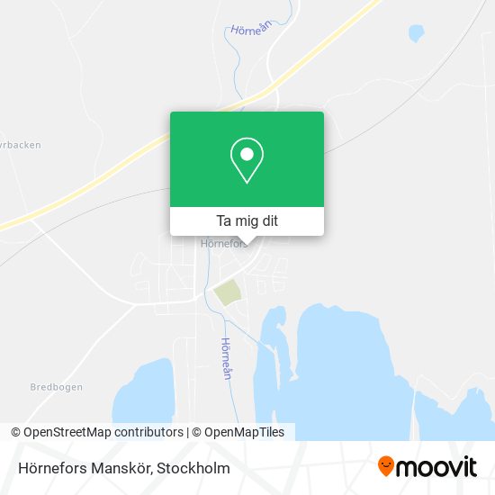 Hörnefors Manskör karta