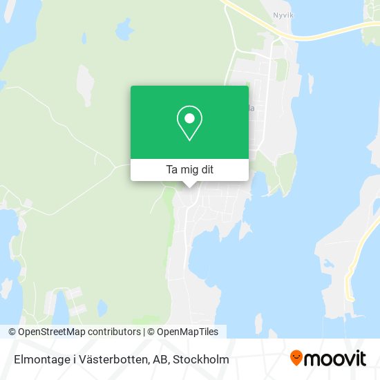Elmontage i Västerbotten, AB karta