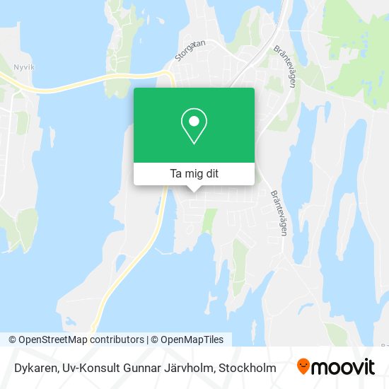 Dykaren, Uv-Konsult Gunnar Järvholm karta