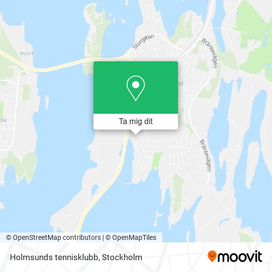 Holmsunds tennisklubb karta