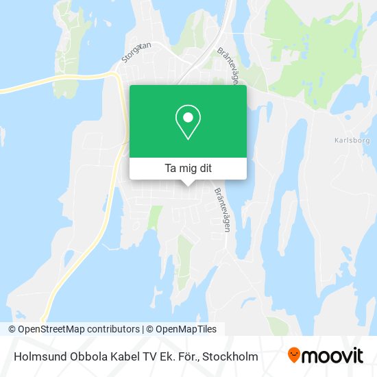 Holmsund Obbola Kabel TV Ek. För. karta
