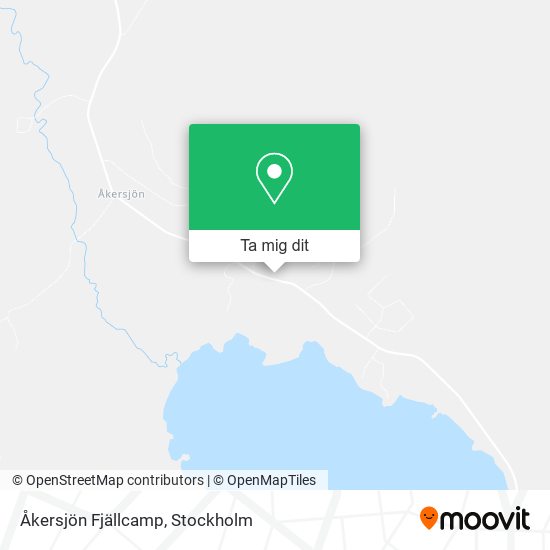 Åkersjön Fjällcamp karta