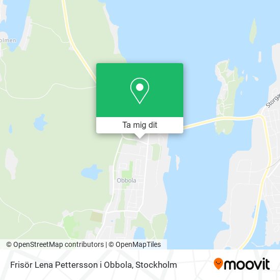 Frisör Lena Pettersson i Obbola karta