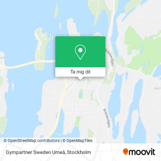 Gympartner Sweden Umeå karta