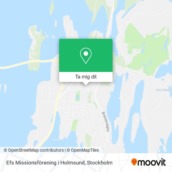 Efs Missionsförening i Holmsund karta