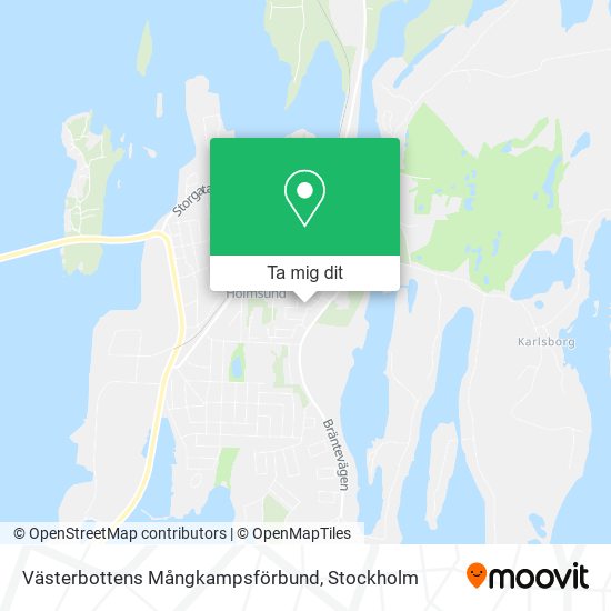 Västerbottens Mångkampsförbund karta